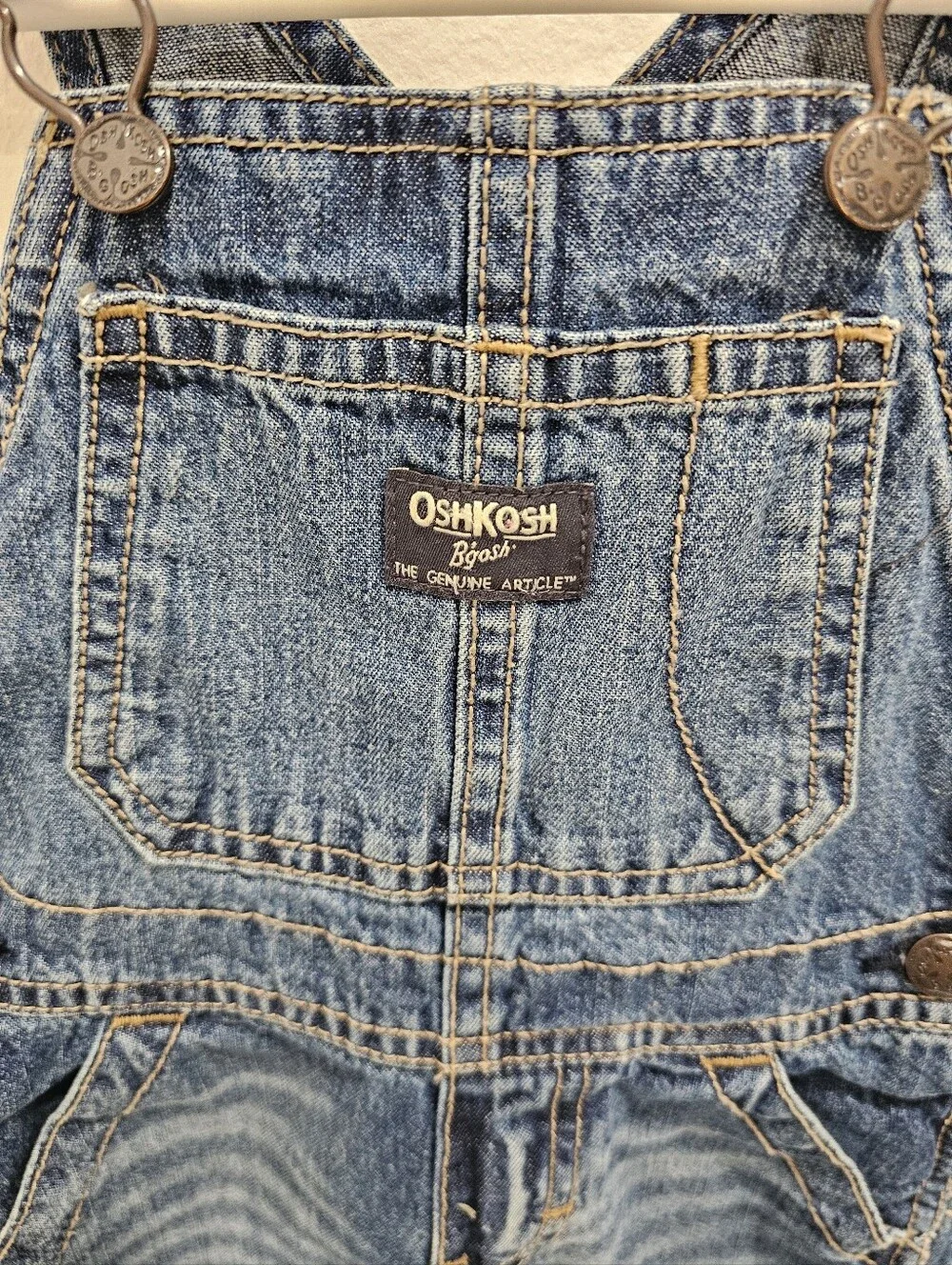 Oshkosh B'gosh Infant Boys Denim Overall Size 24 Months